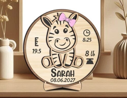 tablero-redondo-para-anuncio-de-bebe-cebra-creativo-digital Tablero Redondo Para Anuncio De Bebe Cebra Creativo Digital